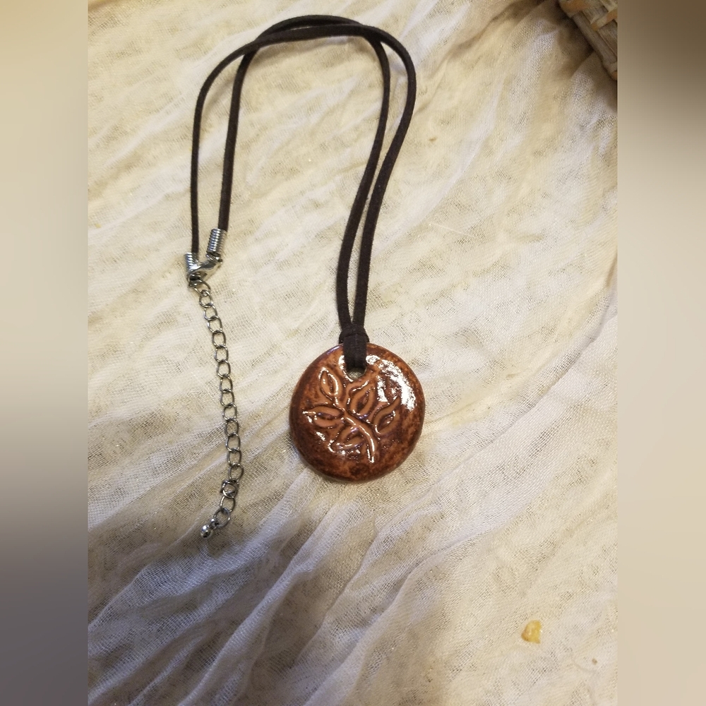 Handmade Brown Pendant Necklace